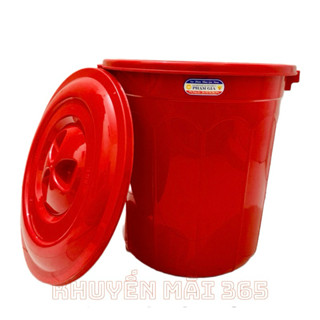 Xô Nhựa 25 lít Đựng Gạo, Chứa Nước Có Nắp