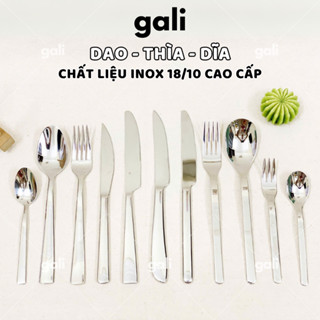 Dao Thìa Dĩa Ăn Bít Tết GaliHomecook | Inox 304 Cao Cấp, Phong Cách Châu Âu, Ăn Beefsteak, Thịt Bò