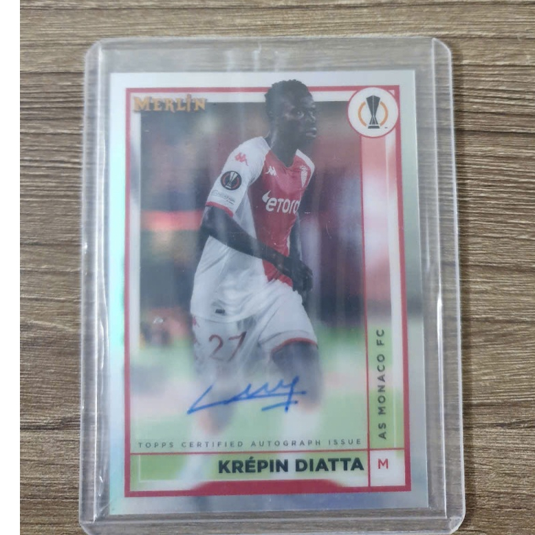 2022-23 Topps Merlin UCC Car Krepin Diatta AS Monaco FC