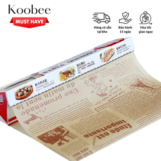 Cuộn giấy nến nướng bánh 8M (báo) chống dính, chịu nhiệt, chống ẩm, không mùi an toàn vệ sinh (NB07)