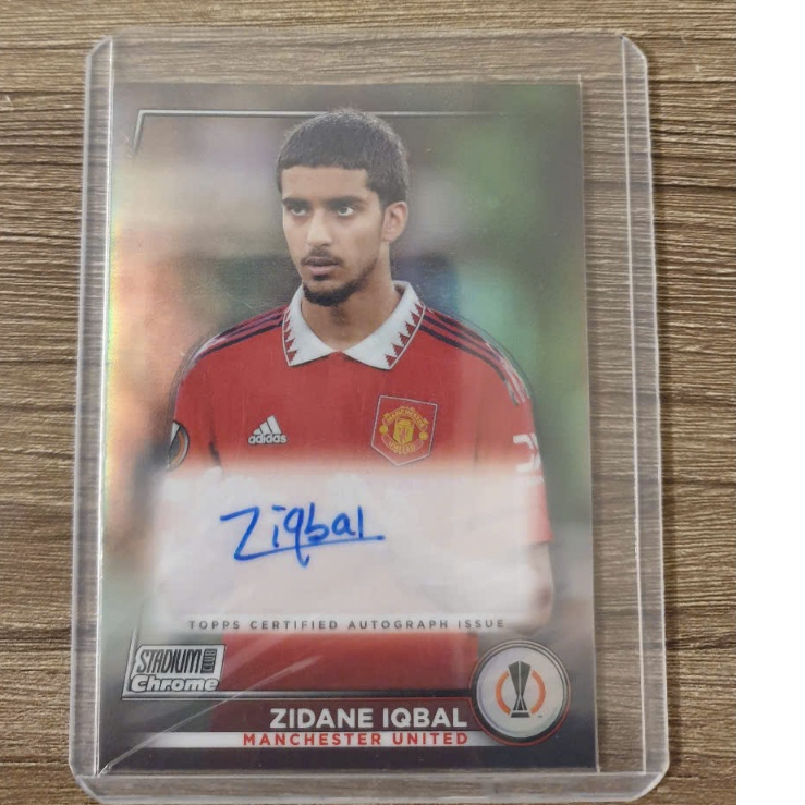2022-23 TOPPS STADIUM CLUB CHROME UEFA ZIDANE IQBAL AUTO AUTOGRAPH #CA-ZI