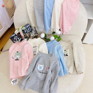 Bộ Quần Áo Dài Tay Chất Liệu Len Nhung Lông Thỏ Mềm Mại Ấm Áp Cho Bé Trai Bé Gái Size từ 4-15kg( Dưới 3 tuổi )