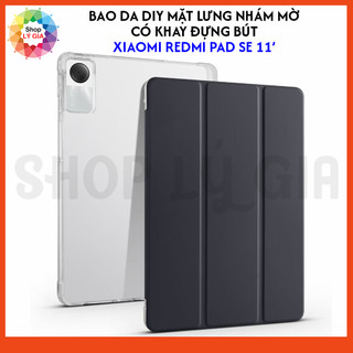  Bao da DIY mặt lưng nhám mờ cho Xiaomi Redmi Pad SE 11'  có khay đựng bút  