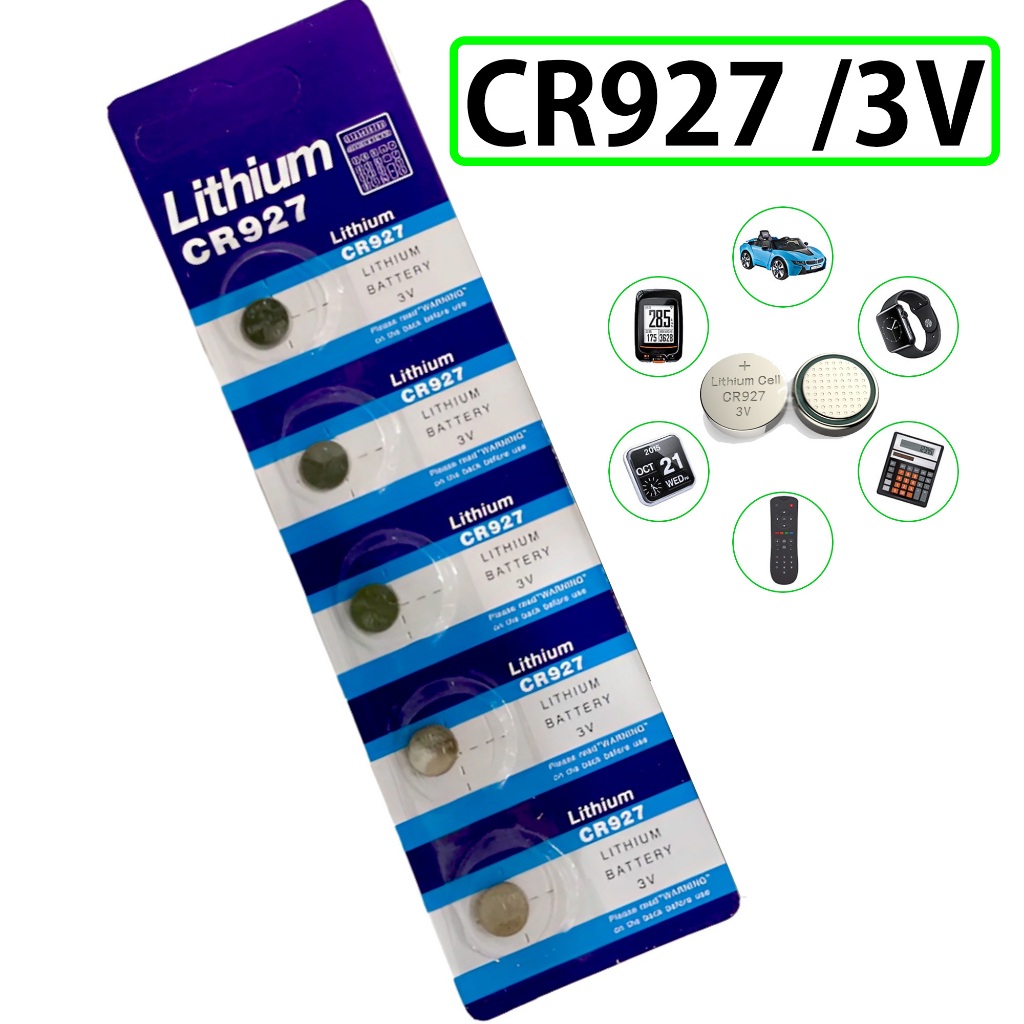 VỈ pin CR927 - 3v FOURRON cho đồng hồ đeo tay và thiết bị điẹn tử kt 9,5 X 2,7 mm