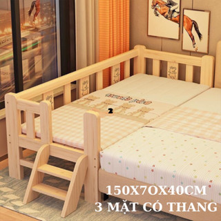 Giường ngủ ghép trẻ em,ghép cạnh giường ngủ cho bé kích thước dài 1m5 rộng 70cm