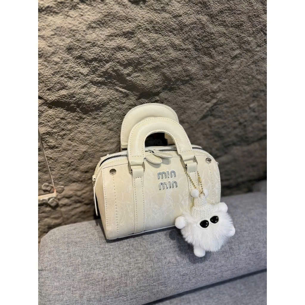 Túi xách nữ, túi trống hai quai MINMIN cầm tay đeo chéo phong cách Hàn Quốc tặng móc gấu - HT095 | BigBuy360 - bigbuy360.vn