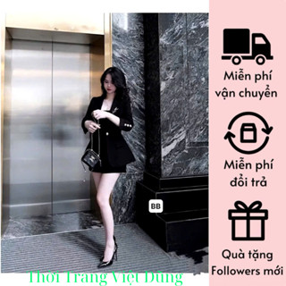 Áo vest blaze áo khoác nữ chiết eo kèm tang xinh hàng ép mùng đứng fom đi làm di chơi đều xinh tt352