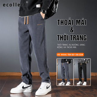  Quần Dài Nam Ống Suông ECOLLECT QD13 - Vải Nhung Tăm 350gsm Dày Dặn Thoải Mái Phong Cách Thời Trang 