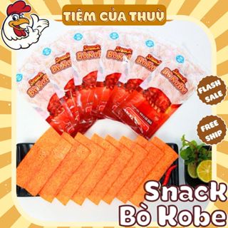 Snack Bò Kobe Bà Tuyết Diamond, Snack Dải Bò Chay làm từ bột mì, Que Cay Tuổi Thơ, Tiệm ăn vặt Thuỳ Bùi