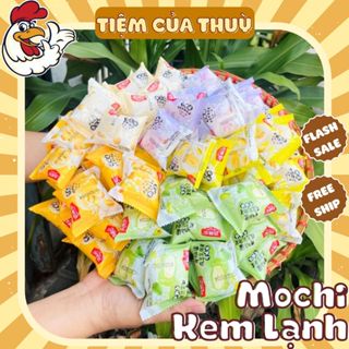 (MỚI) Bánh Mochi Kem Lạnh Mclune, Bánh Dẻo Phủ Dừa Nhân Kem Sữa Khoai Môn, Đậu Nành, Sầu Riêng