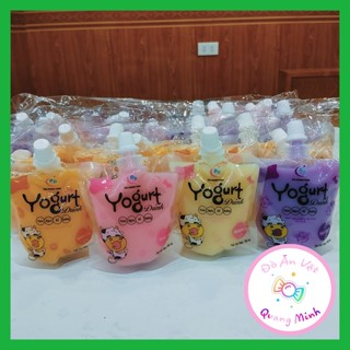 Bán sỉ nước uống hương sữa chua Yogurt bịch 10 gói 100ml thơm mát giải nhiệt mùa hè, đồ ăn vặt cổng trường hot nhất