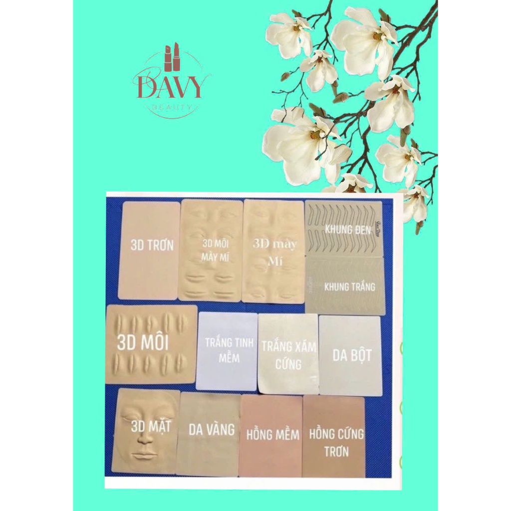 Da Giả Tập Xăm Phun - Da Giả Học Phun Xăm Đủ Các Loại