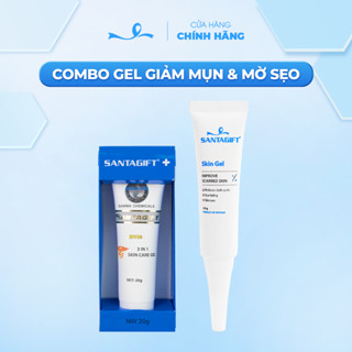 Combo Gel giảm mụn và Skingel giảm thâm Gamma SANTAGIFT 20g