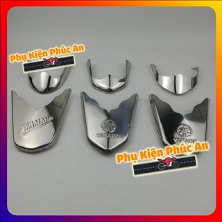 Ốp mỏ đuôi dè Inox xe SIRIUS xăng cơ, FI phun xăng điện tử (2013 đến 2023) chỉ mũi chắn bùn che mõm đời đầu/cũ/mới nhất