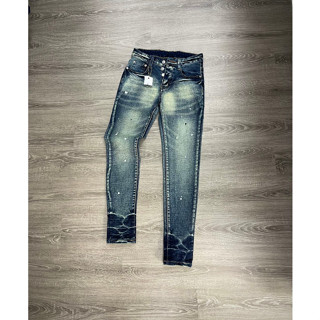 Quần jean PƠ PỒ bản không rách 4 cúc vẩy sơn đẹp chất vải denim dày dặn mẫu mới chuẩn shop-TATHOITRANG