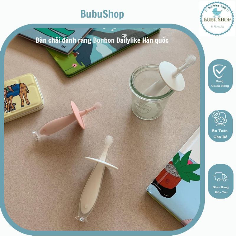 Bàn Chải Đánh Răng Silicon Bonbon Dailylike Hàn Quốc Cho Bé