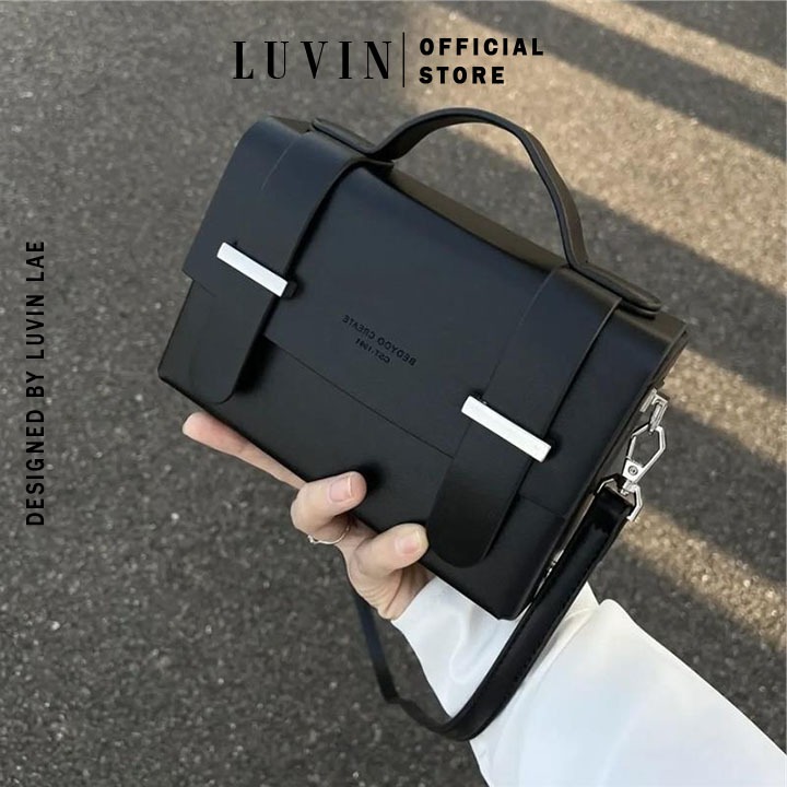 Túi Đeo Chéo Nam Nữ Nhiều Ngăn, Nhỏ Gọn LUVIN, Thiết Kế Basic, Tiện Dụng Đi Chơi, Đi Học Đều Đẹp