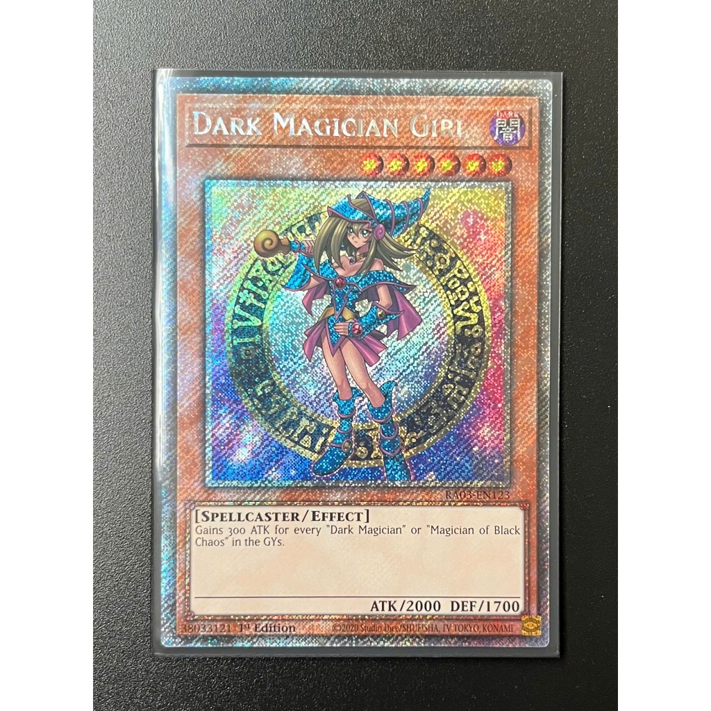 YMS - [Thẻ bài Yugioh] - [TCG-UK] - RA03-EN123 - Dark Magician Girl - Platinum Secret Rare 1st Editi