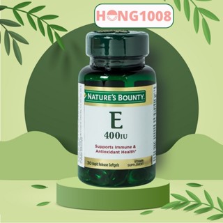 Viên uống Vitamin E 400 IU Nature Bounty 30 viên - Duy trì vẻ đẹp và tươi sáng của da