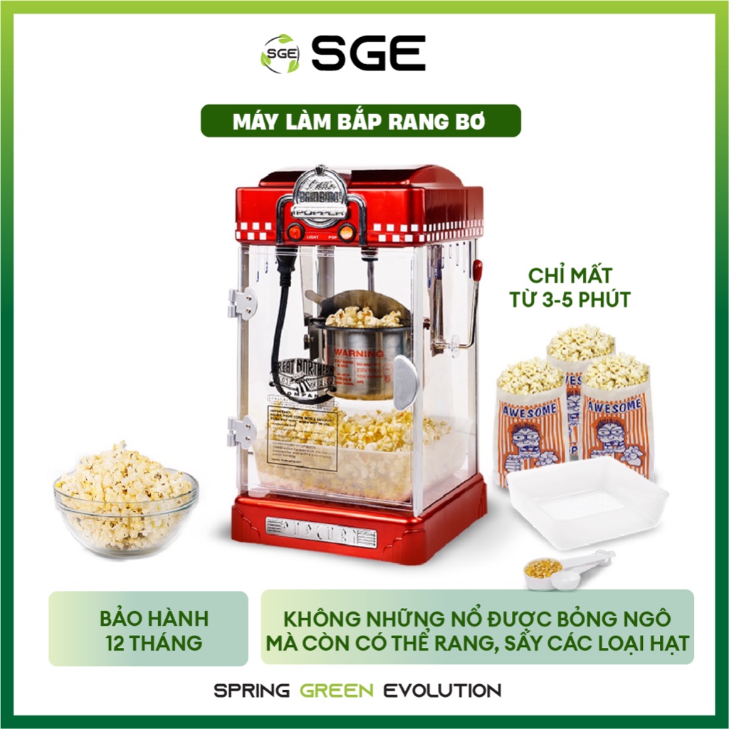 Máy Làm Bắp Rang Bơ / Máy Nổ Bỏng Ngô NP1156 SGE. Dễ Sử Dụng, Nhỏ Gọn, Tốc Độ Cao, Bền Đẹp