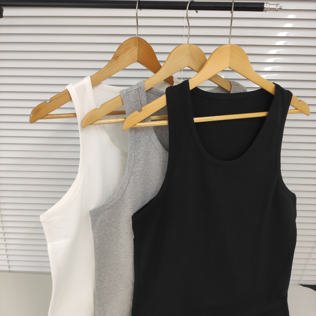 Áo ba lỗ nam 4THOME  chất cotton thấm hút tốt thoải mái thoáng mát