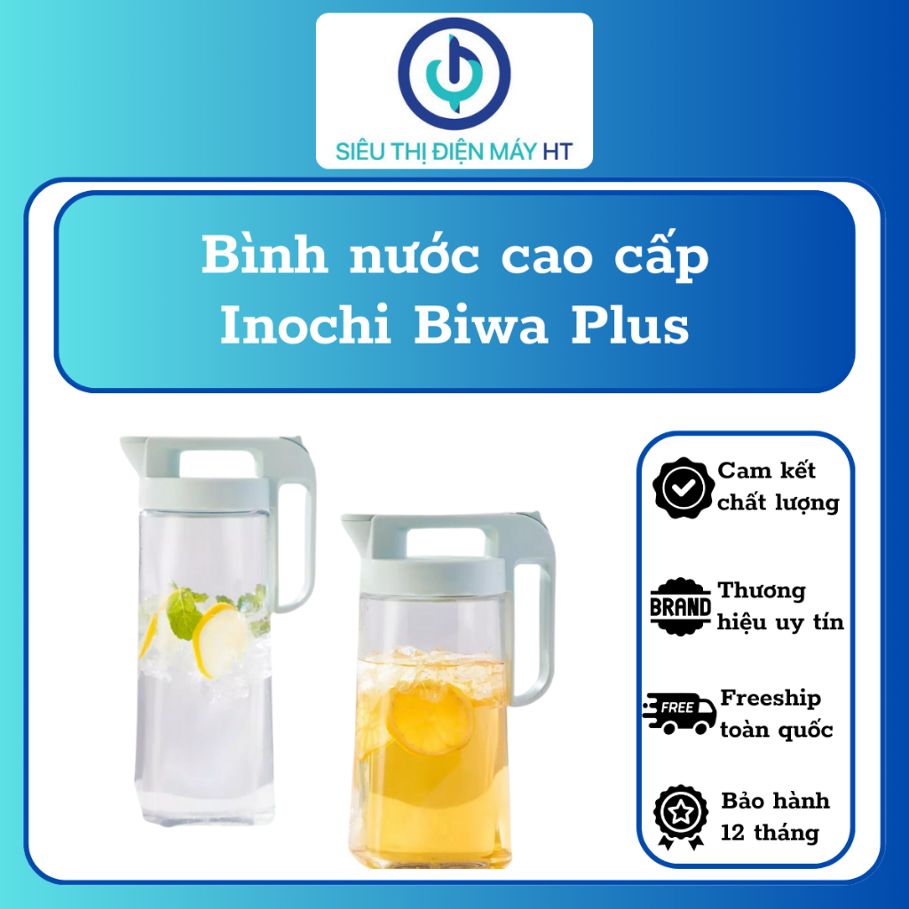 Bình nước cao cấp Inochi - Biwa Plus 1.6L, 2.1L