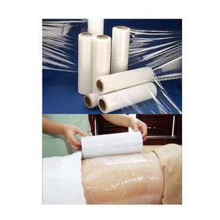Màng Chít ( Màng PE) Cuộn 3kg khổ 50cm màu TRẮNG bọc quấn chống thấm hàng hóa - Băng Dính Tấn Cường