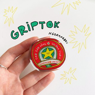 Giá Đỡ điện thoại - Popsocket Iring griptok hình Cao sao vàng - Ngorangbo