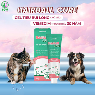 HAIRBALL Cure gel tiêu và ngừa búi lông, bổ sung chất xơ cho hệ tiêu hóa chó mèo, 50gam