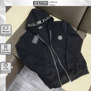 Áo Khoác Hoodie Nam Philipp Plein Đính Logo Trên Mũ Siêu Chất - Áo Khoác Hoodie Nam Nữ Philipp Plein Cao Cấp