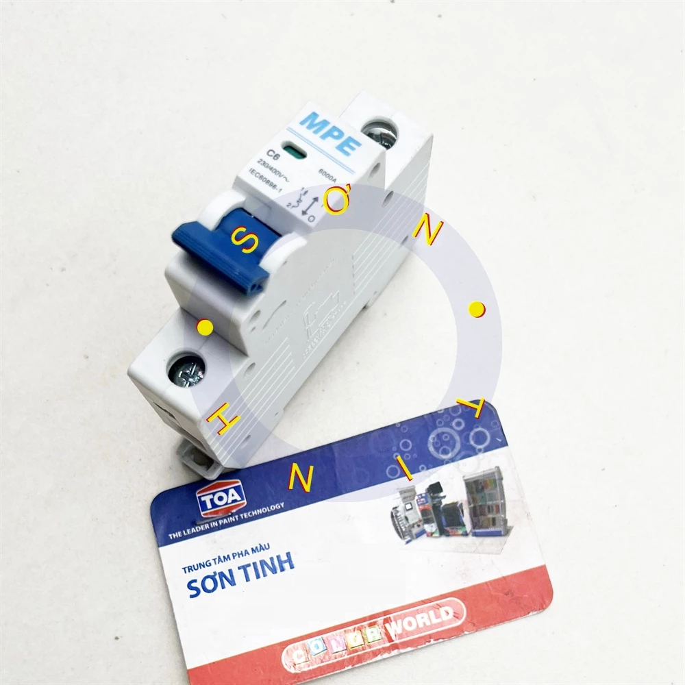 CB 1 PHA MPE CẦU DAO ĐIỆN 1 TÉP 6A 10A 16A 20A 25A 32A 40A 50A 63A