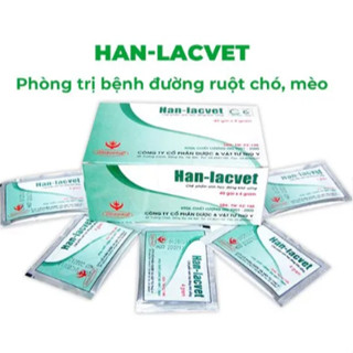  HAN LACVET   1 hộp 40 gói   Men Tiêu Hoá Cho Chó Mèo Pet-1989 