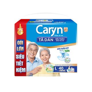 Bỉm Tã dán người lớn siêu thấm bảo vệ da Caryn size L 20 miếng hoặc 40 miếng