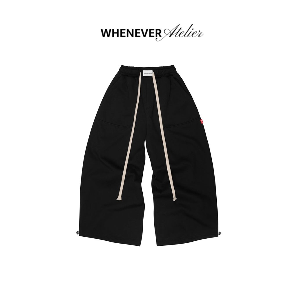 WHENEVER Quần Dài Whenever Atelier Basic Sweatpants Vải Nỉ Bông Form Rộng Unisex