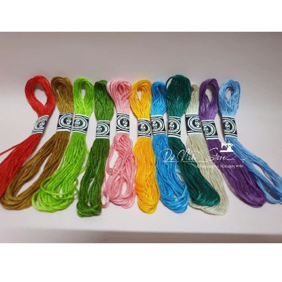 Chỉ thêu DMC thêu tranh chữ thập giá 10 tép.