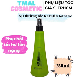 Sữa Xịt dưỡng tóc KERATIN MOISTURE LOTION KARANZ collagen giữ ẩm phục hồi khô xơ rối hư tổn 230ml