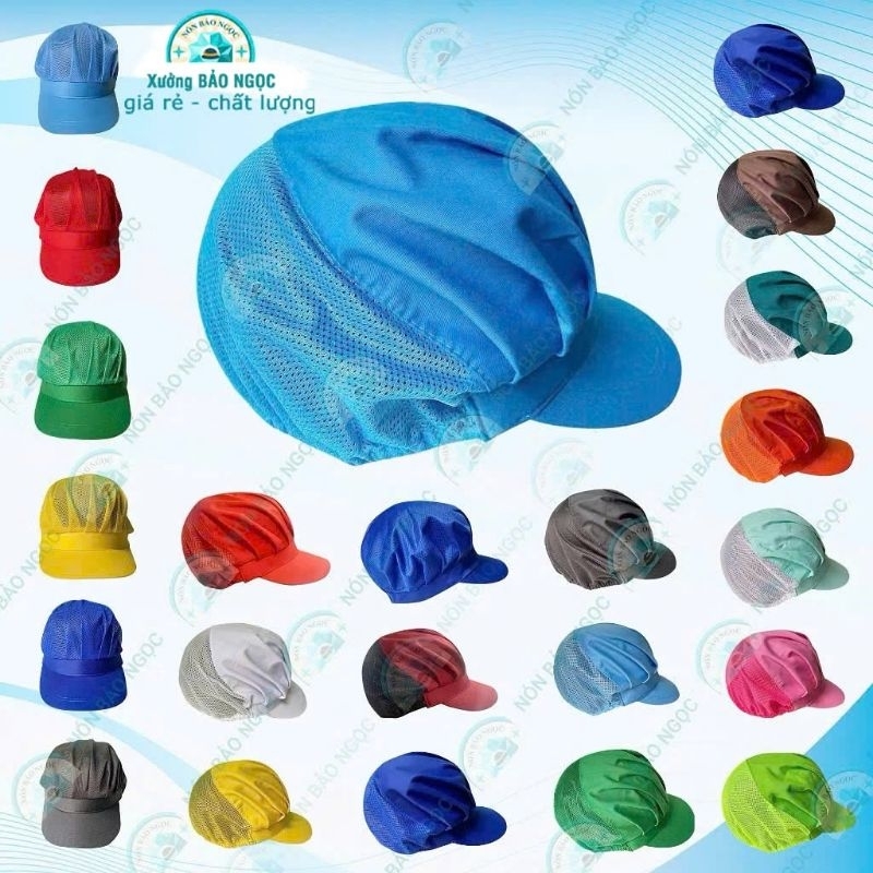 Nón Vải Lưới Trùm Tóc Công Nhân Chế Biến - Mũ Trùm Tóc Bảo Hộ - Ảnh Thật