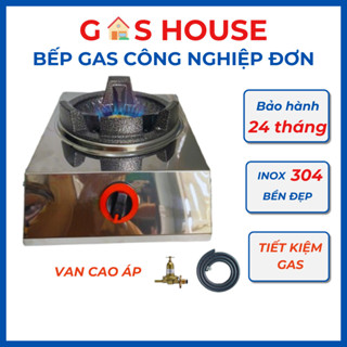  Bếp ga công nghiệp đơn GASHOUSE bếp khè inox 304 tiết kiệm gas 