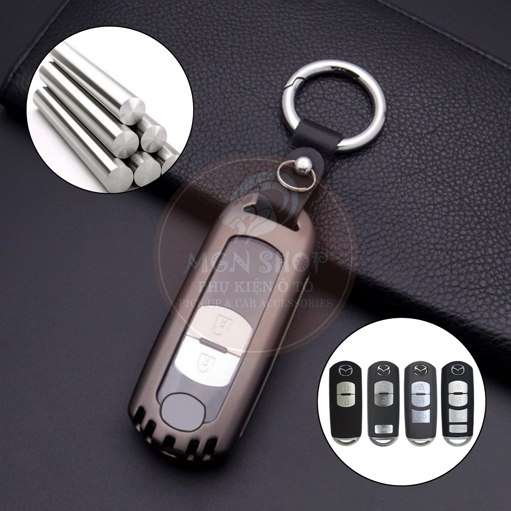 [Ốp chìa khóa] [Mazda 2] [Mazda 3] [Mazda 6] [Mazda CX-5] [Mazda CX-8] [Mazda CX-9] hợp kim