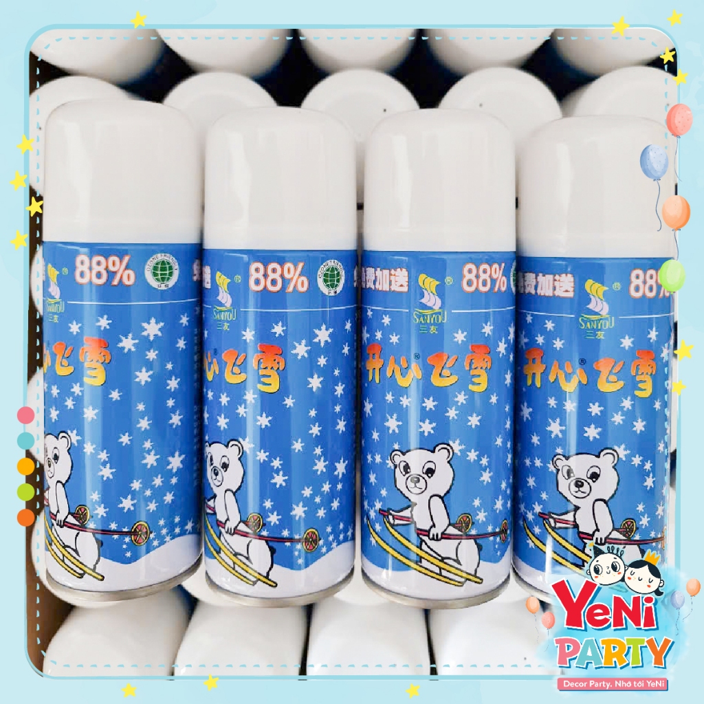 Bình Xịt Tuyết Tan Noel, Giáng Sinh Dùng Trong Tiệc Sinh Nhật, Đám Cưới, Lễ Hội, Event