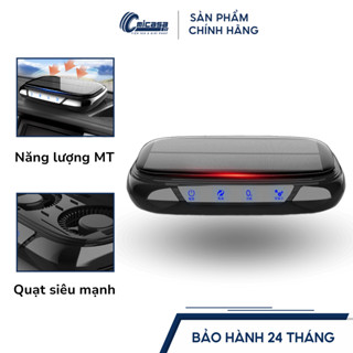 Máy lọc không khí ô tô ozone, ion âm KH15, sạc pin năng lượng mặt trời tự động tắt bật, khử mùi hôi