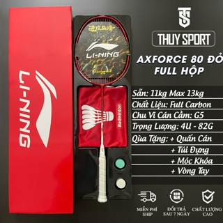  Vợt Cầu Lông Lining Axforce 80 Chen Long Rồng Lửa Full Hộp Tặng Kèm Quấn Cán Túi Đựng Móc Khóa Sẵn 11kg Max 13kg 