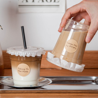 Giấy nến chống tràn trà sữa giấy chặn ly nước bọc đậy miệng cốc chống tràn ly (Gói 250 va 500 Tờ）