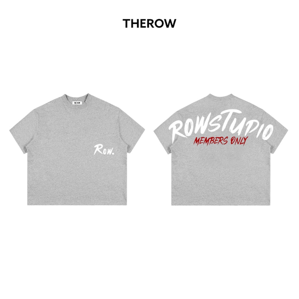 Áo Thun Big Boxy THEROW Tay Ngắn in lụa 2 mặt "MEMBERS ONLY" vải cotton dày dặn cao cấp Menswear Unisex Nam Nữ Cổ Tròn | BigBuy360 - bigbuy360.vn