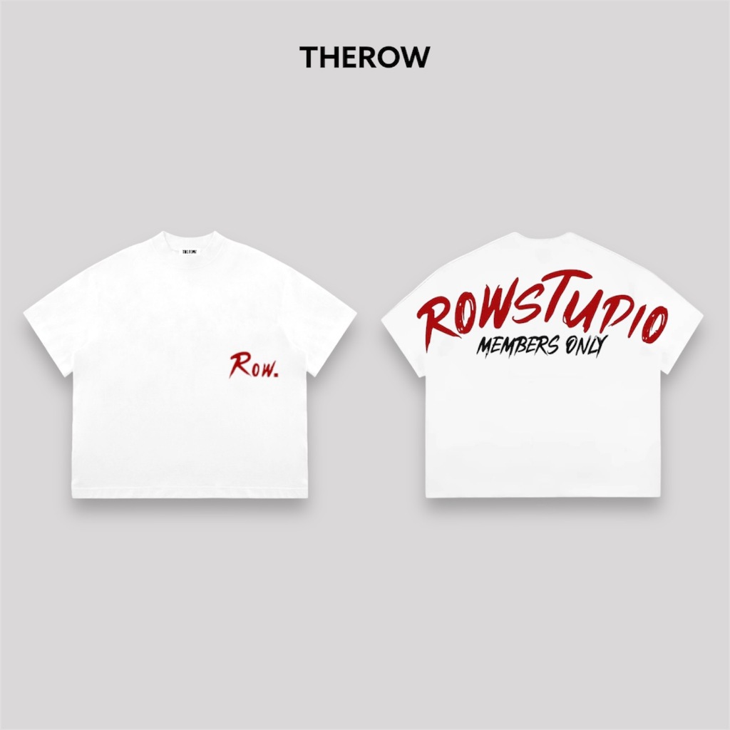 Áo Thun Big Boxy THEROW Tay Ngắn in lụa 2 mặt "MEMBERS ONLY" vải cotton dày dặn cao cấp Menswear Unisex Nam Nữ Cổ Tròn | BigBuy360 - bigbuy360.vn