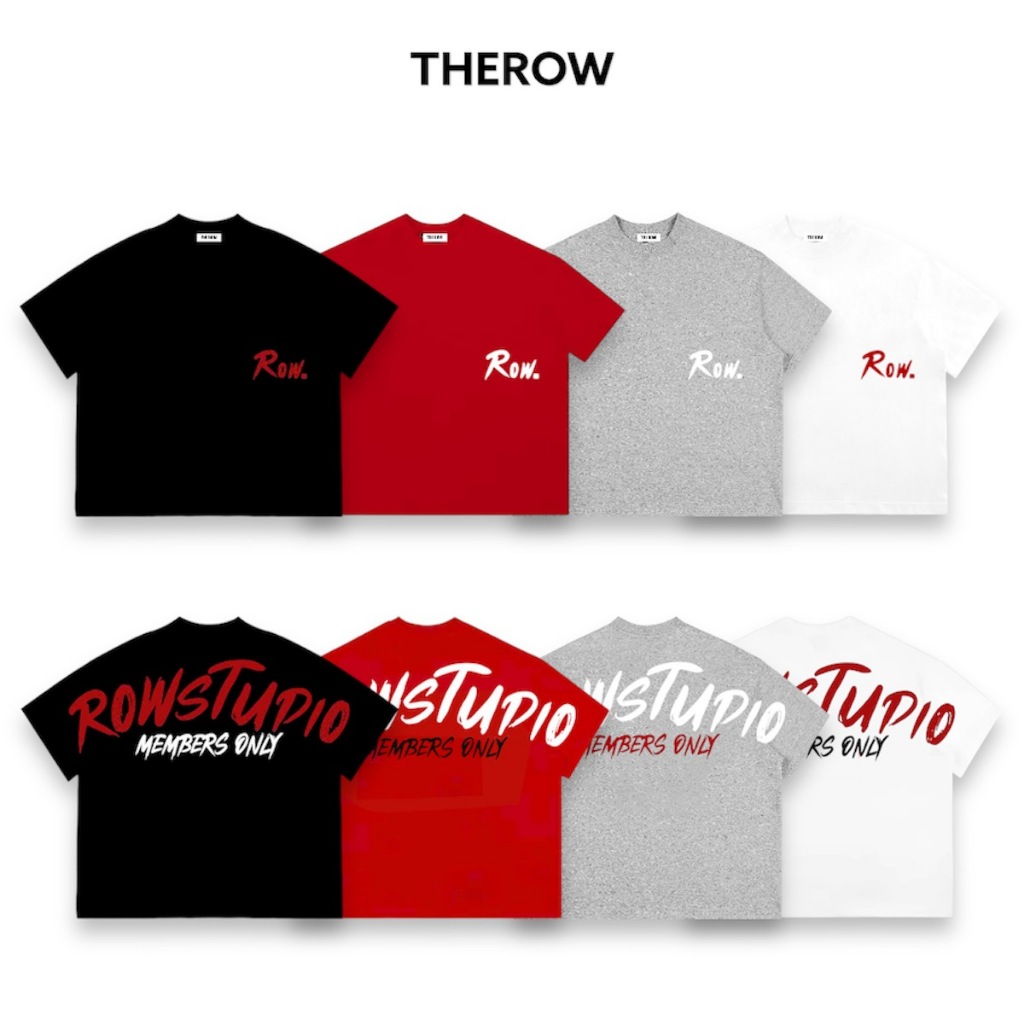 Áo Thun Big Boxy THEROW Tay Ngắn in lụa 2 mặt "MEMBERS ONLY" vải cotton dày dặn cao cấp Menswear Unisex Nam Nữ Cổ Tròn | BigBuy360 - bigbuy360.vn