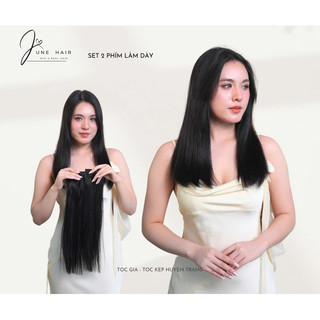  JUNEHAIR TÁCH SET   2 phím kẹp lẻ tóc thật   