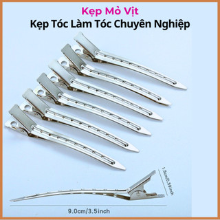 Set 3-6 Kẹp Tóc Kẹp Mỏ Vịt Kim Loại Cố Định Tóc Chuyên Nhiệp 