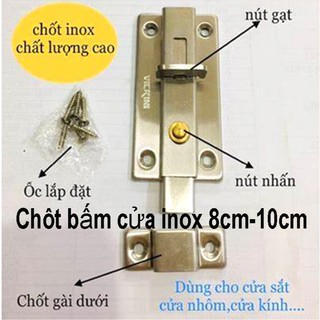 CHỐT BẤM CỬA A03 8cm-10cm