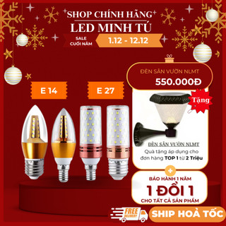 Bóng đèn Led Bắp Ngô 3 Chế Độ 12w E27 E14